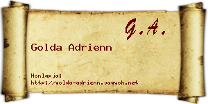 Golda Adrienn névjegykártya